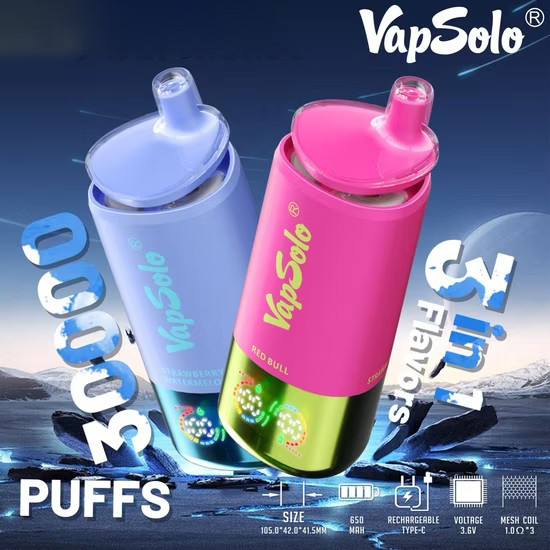 VAPSOLO TRIPLE 30000 LEMON LIME & STRAWBERRY WATERMELON &  LEMON LIME 5%
