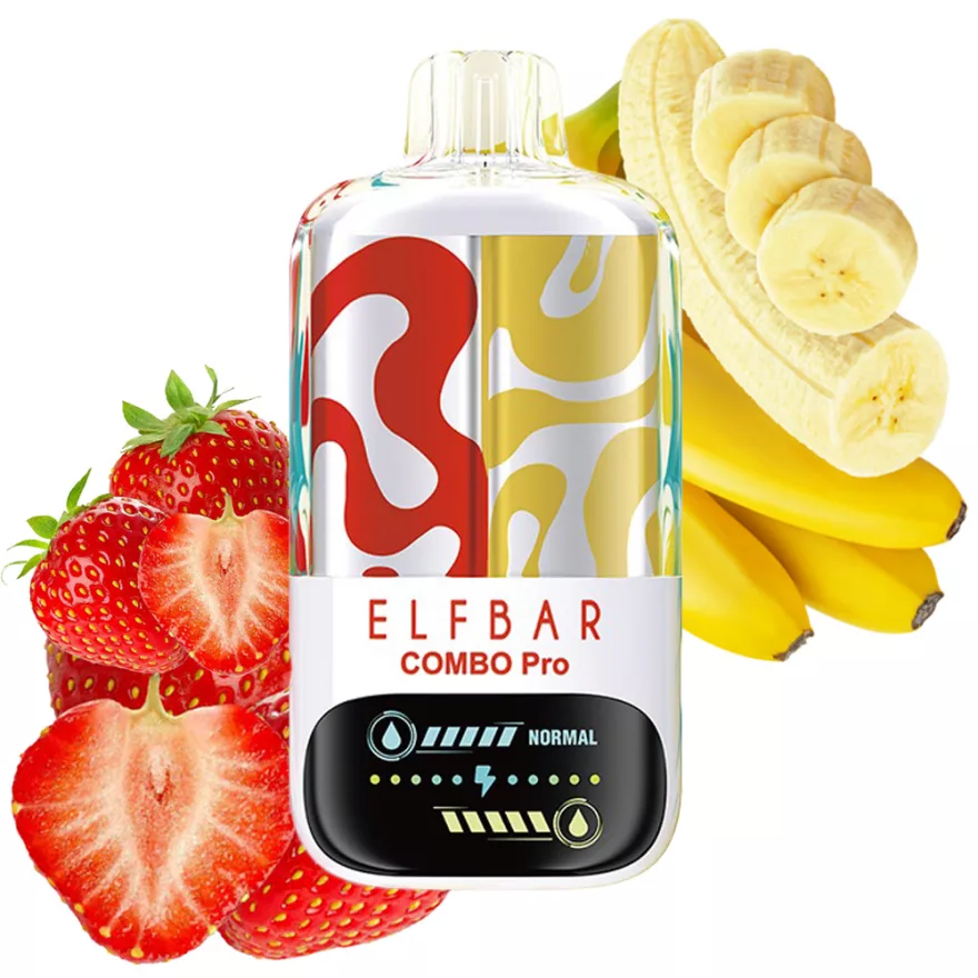 ELF BAR COMBO PRO 30000 - STRAWBERRY & BANANA 5%