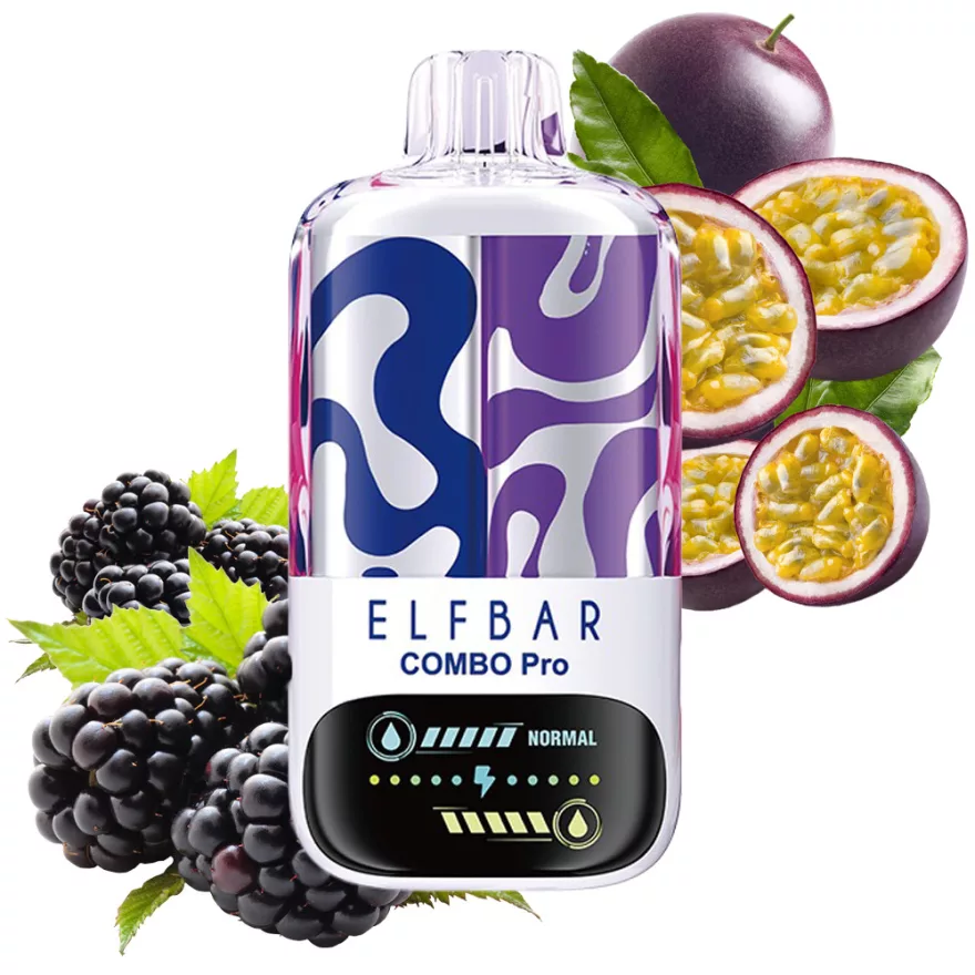 ELF BAR COMBO PRO 30000 - BLACKBERRY & PASSIONFRUIT 5%