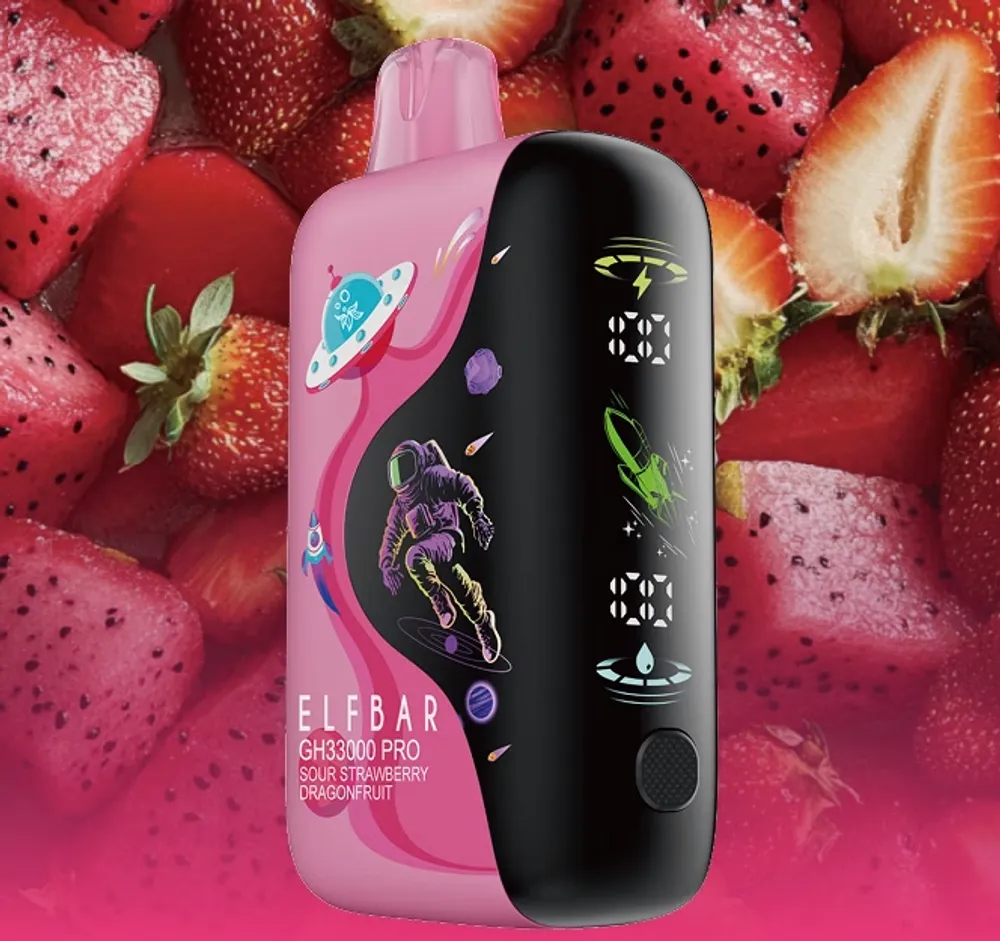 ELF BAR GH33000 PRO SOUR STRAWBERRY DRAGONFRUIT 5%