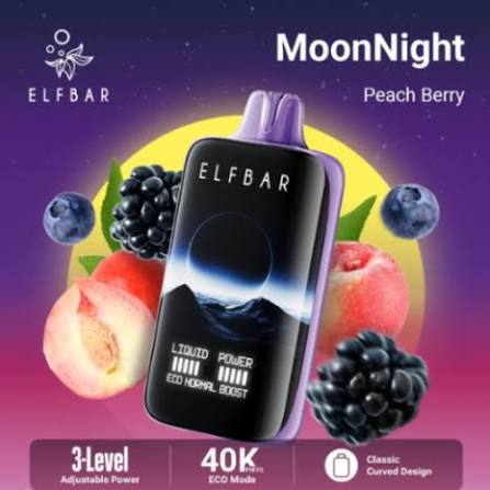 ELF BAR MOON NIGHT 40000 PEACH BERRY 5%