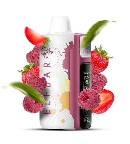 ELF BAR SOUR KING 30000 RED RASPBERRY STRAWBERRY 5%